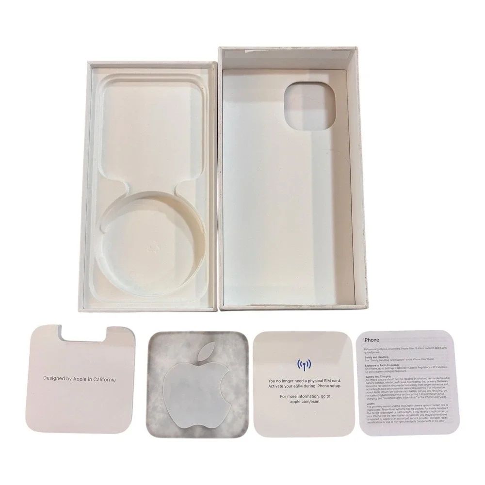 Apple iPhone 15 Box Only Pink 256GB Empty OEM Packaging W/ Inserts Tray No Phone
